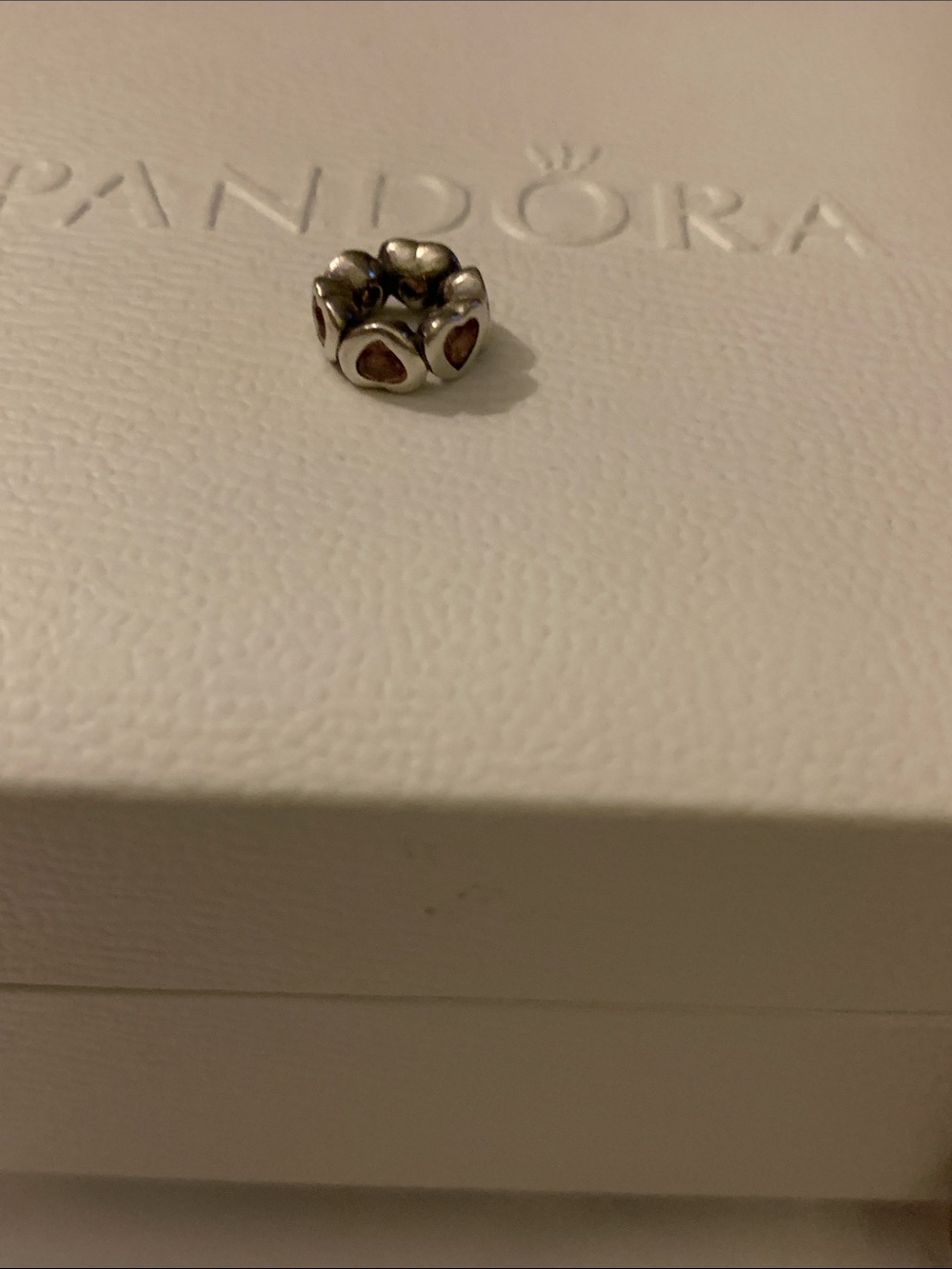 Pandora Heart Duo Sterling Silver spacer-